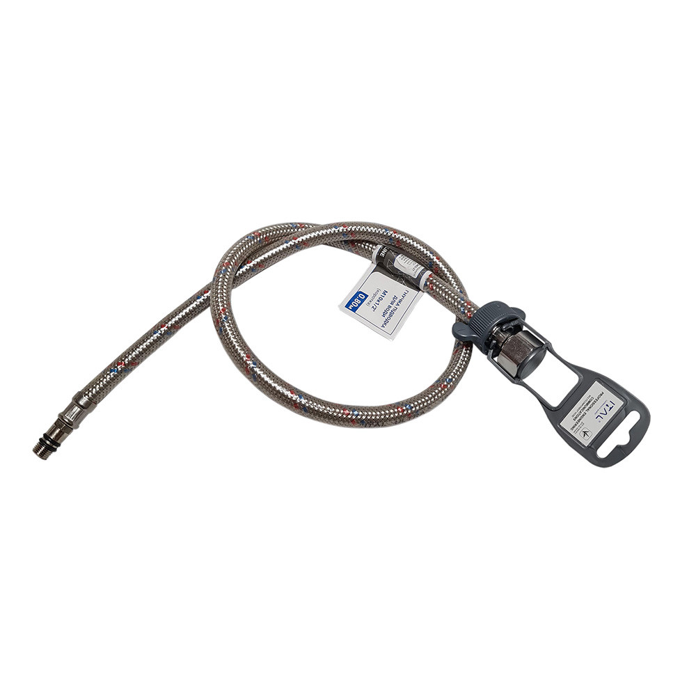 Шланг для підведення води ITAL Ultra 50 см М10х1/2" (короткий), фото 1