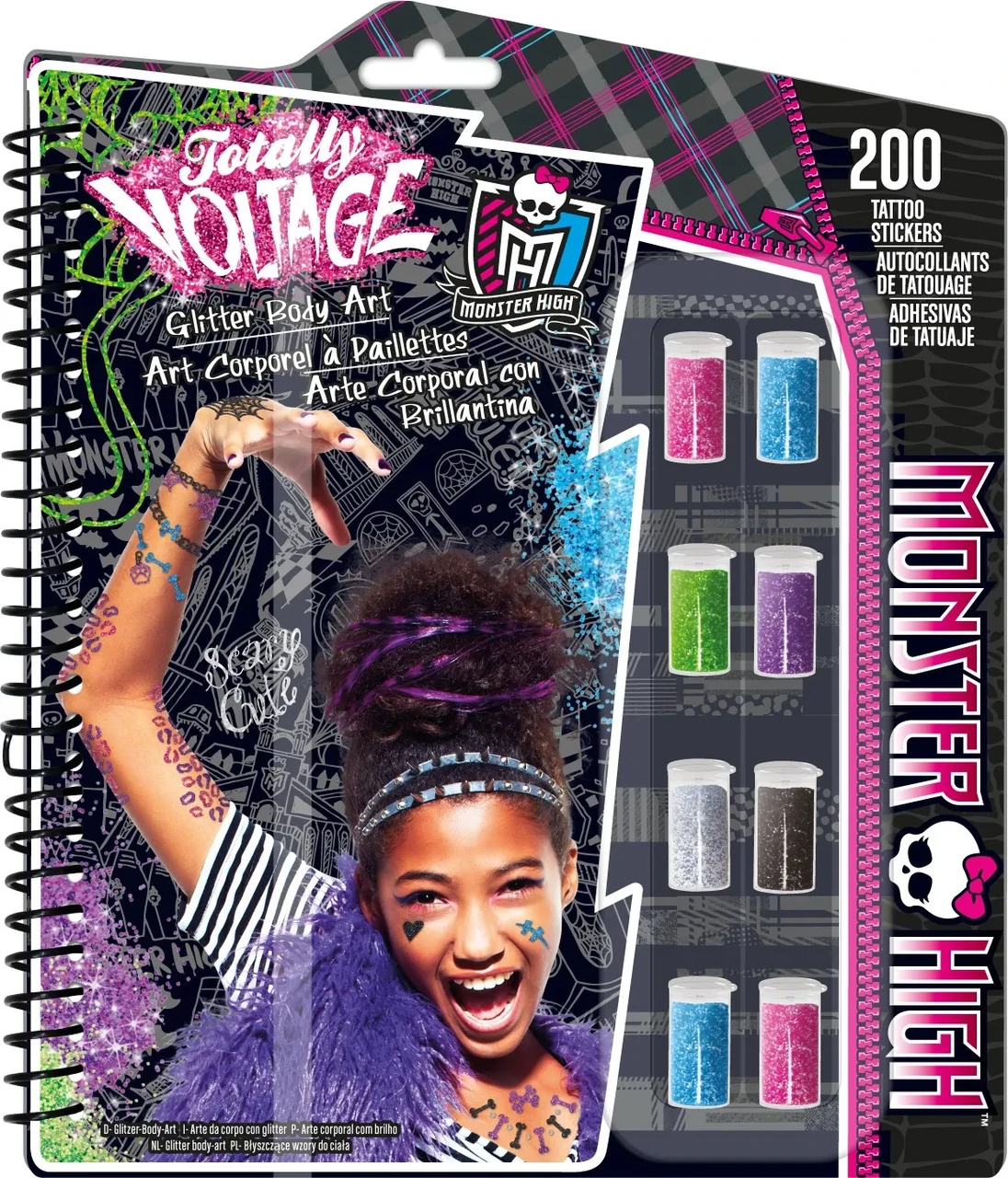 Набір для творчості Fashion Angels Бодіарт Блискітки Monster High Tattoo&Design Kit 64087