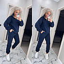Теплий спортивний костюм на флісі худі на блискавці та штани на манжетах (р. 42-52) 7so2059, фото 4
