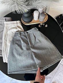 Кашемірові шорти короткі на високій посадці жіночі (р. 42-46) 6qv121