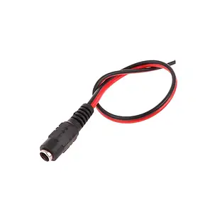 Роз'єм живлення (мама, female) Power jack 2.1*5.5mm з дротом 20 см, фото 1