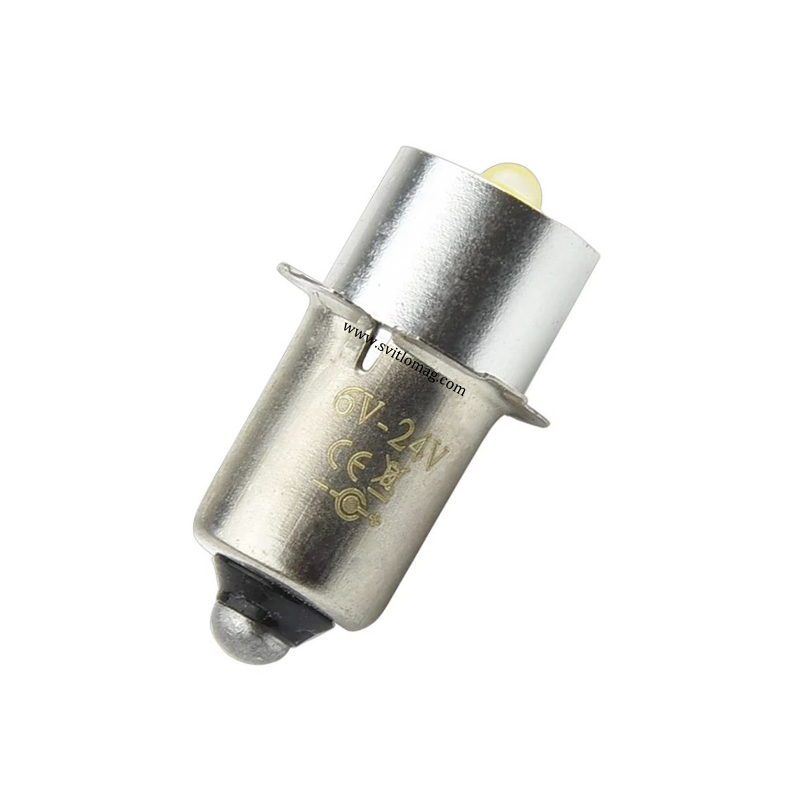 Світлодіодна лампочка LED для ліхтарика 6v - 24v 3w PX13.5s, фото 1