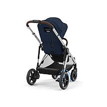 Коляска прогулянкова з двомісним шасі Cybex eGazelle S SLV Ocean Blue Синя, фото 5