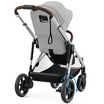 Коляска прогулянкова з двомісним шасі Cybex eGazelle S SLV Stone Grey Сіра, фото 4