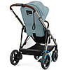 Коляска прогулянкова з двомісним шасі Cybex eGazelle S TPE Stormy Blue, фото 6