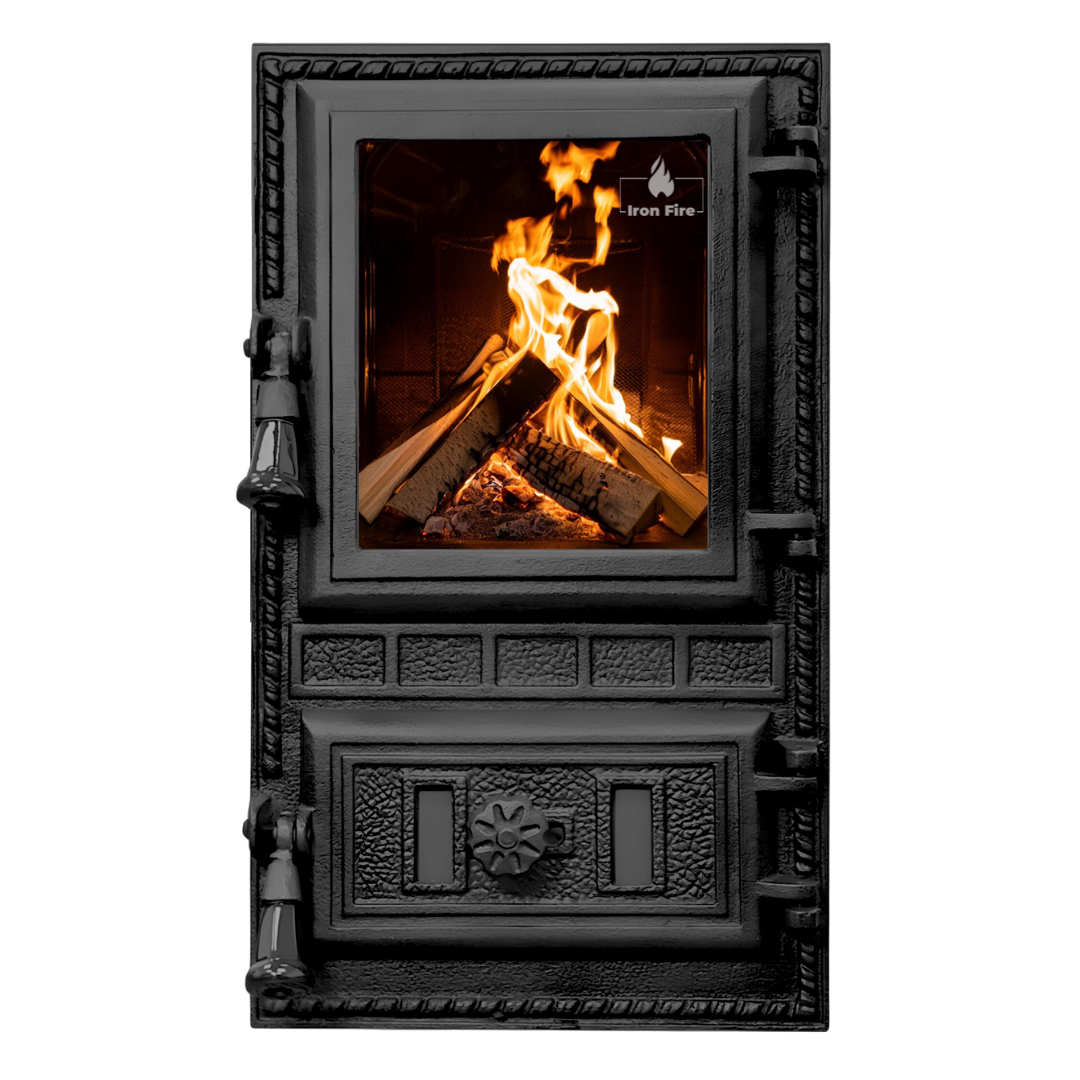 ДВЕРЦЯТА ДЛЯ ПЕЧІ IRON FIRE AVENTA 295х500 мм, фото 1