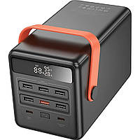 Повербанк для ноутбука Hoco DB03 Max Centurion 100000mAh 65W 8 разъемов + фонарь