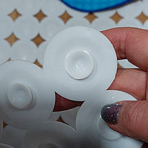 Килимок антиковзаючий для ванни KeepHome #1610/1609 Circles на присосках в асортименті 67х35 см, фото 5