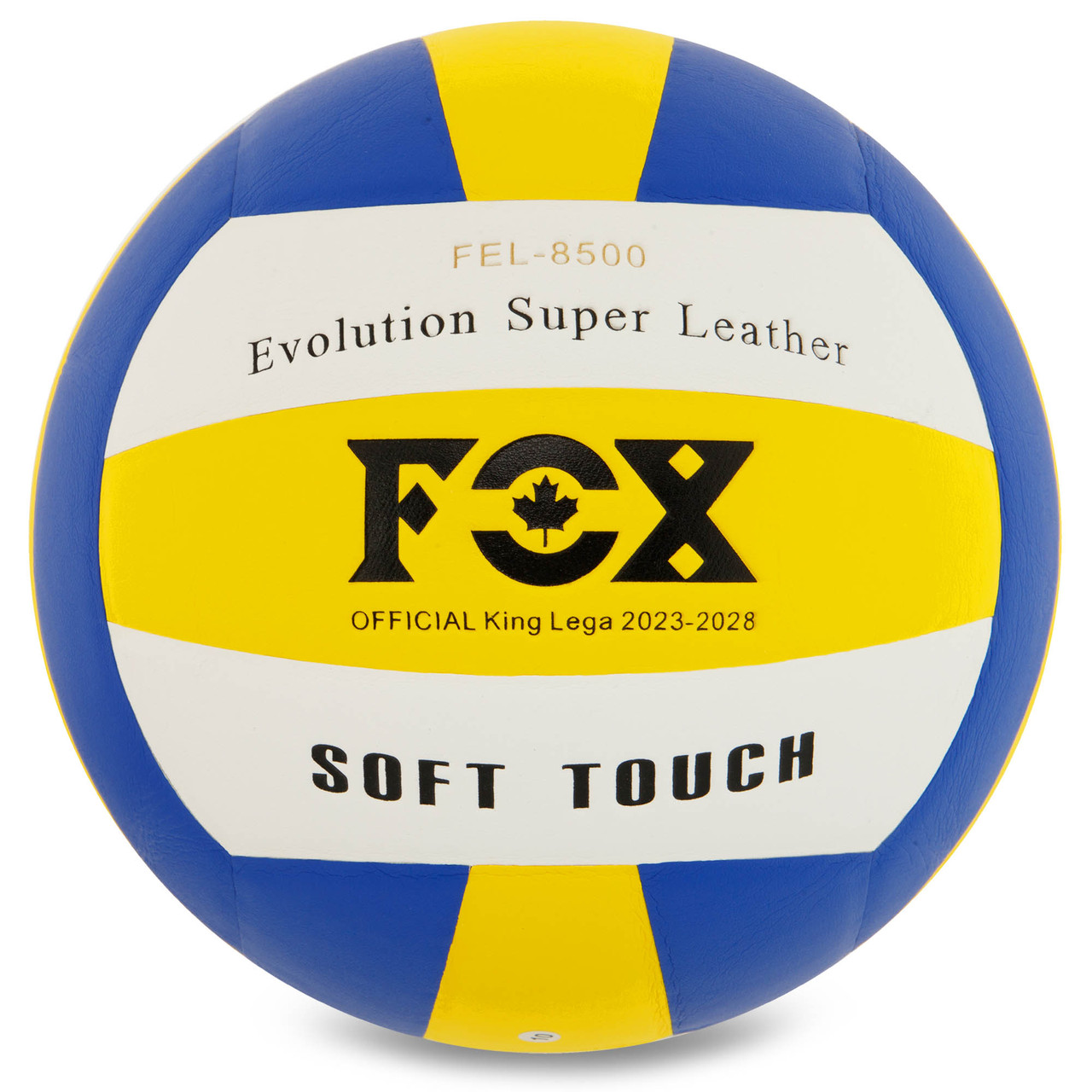 М'яч волейбольний FOX FEL-8500-VB №5 PU жовтий-синій