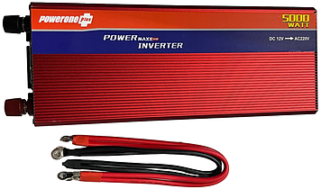 PowerOne 5000W 12V-220V Перетворювач автоінвертор із функцією плавного пуску
