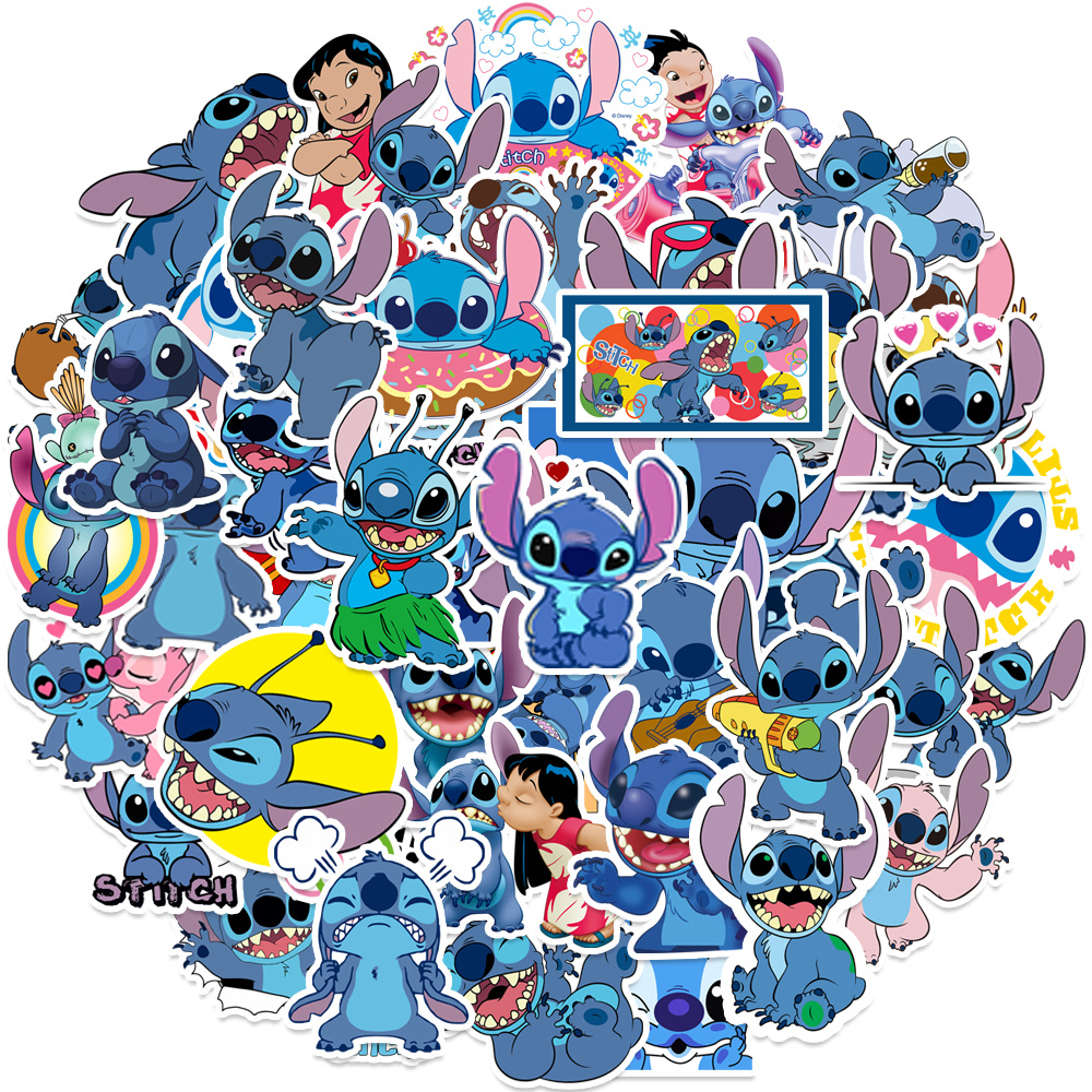 Стікерпак Стіч Набір наклейок GeekLand Stitch 50 штук