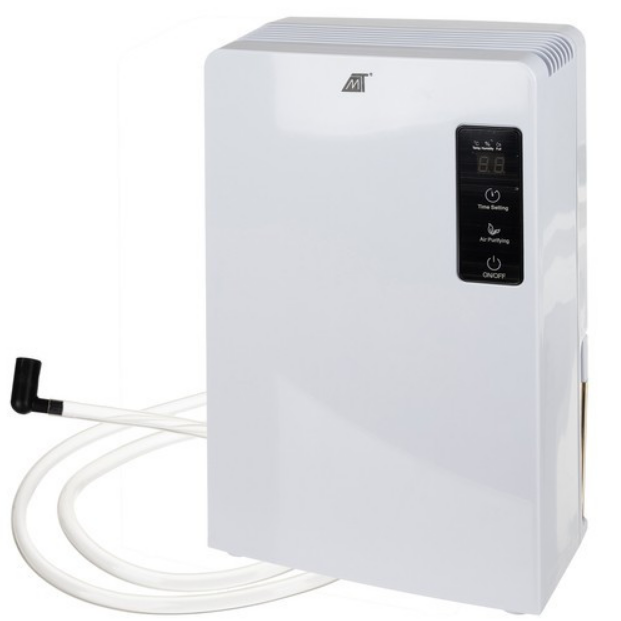 Осушувач повітря Ruhhy 16408 поглинач вологи зі шлангом для зливу води, УФ-лампа, TiO2, білий, фото 1