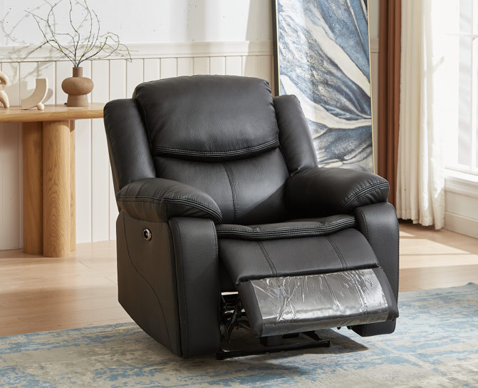 Шкіряне крісло для відпочинку у вітальню будинку Індіана 99*98*102CM