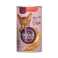 Ласощі для котів Delickcious Напій з куркою 140 г 12 шт