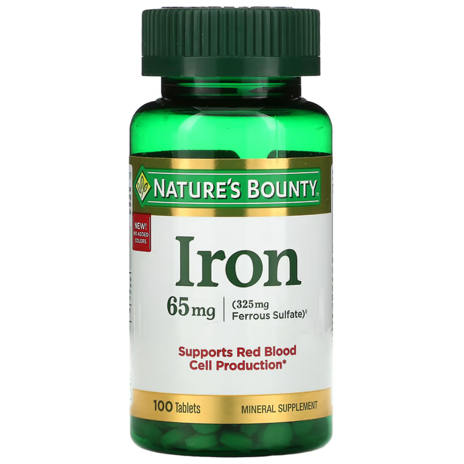 Iron 65 мг Nature's Bounty 100 таблеток, фото 1