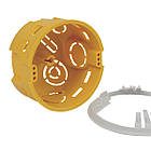 70х44мм коробка установочна гіпсокартон з монтажним кільцем [KPM 64/LU_NA] ПВХ Kopos