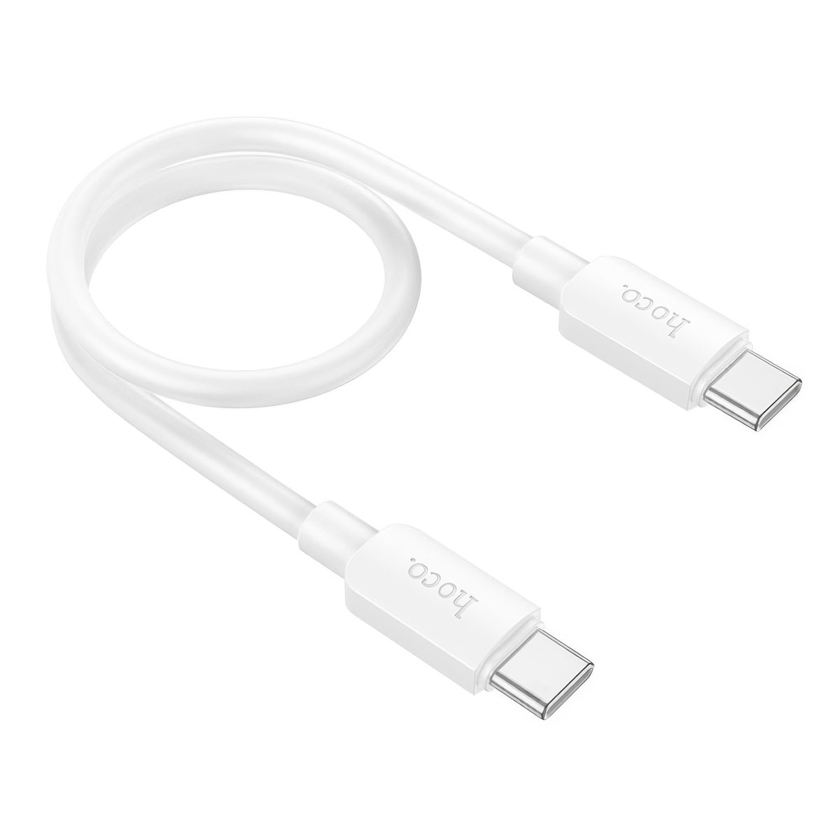 Кабель type c type c Hoco X96 Hyper 60W Білий, 25 см., провід type c to type c, шнур тайпсі для заряджання