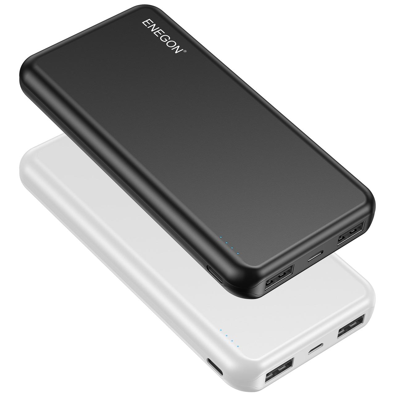 ENEGON ПОРТАТИВНИЙ ЗАРЯДНИЙ ПРИСТРІЙ POWER BANK 10000MAH -2-PACK