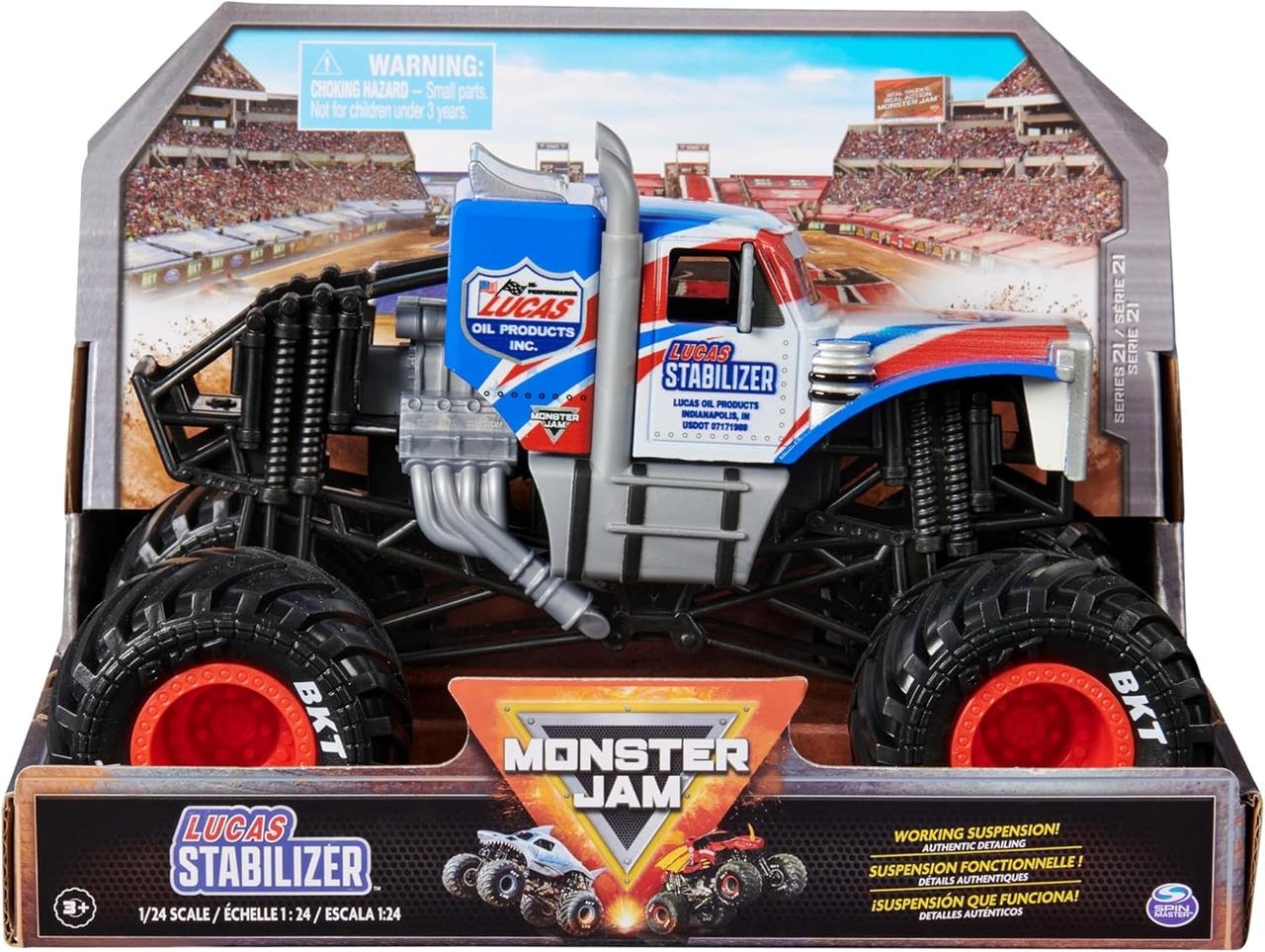Monster Jam Official Lucas Stabilizer Джіп-позашляховик монстр трак Лукас Стабілізатор Монстр Джем 1:24, фото 1