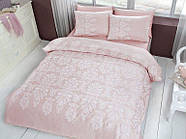 Комплект постільної білизни TAC сатин полуторний розмір Esther Pudra