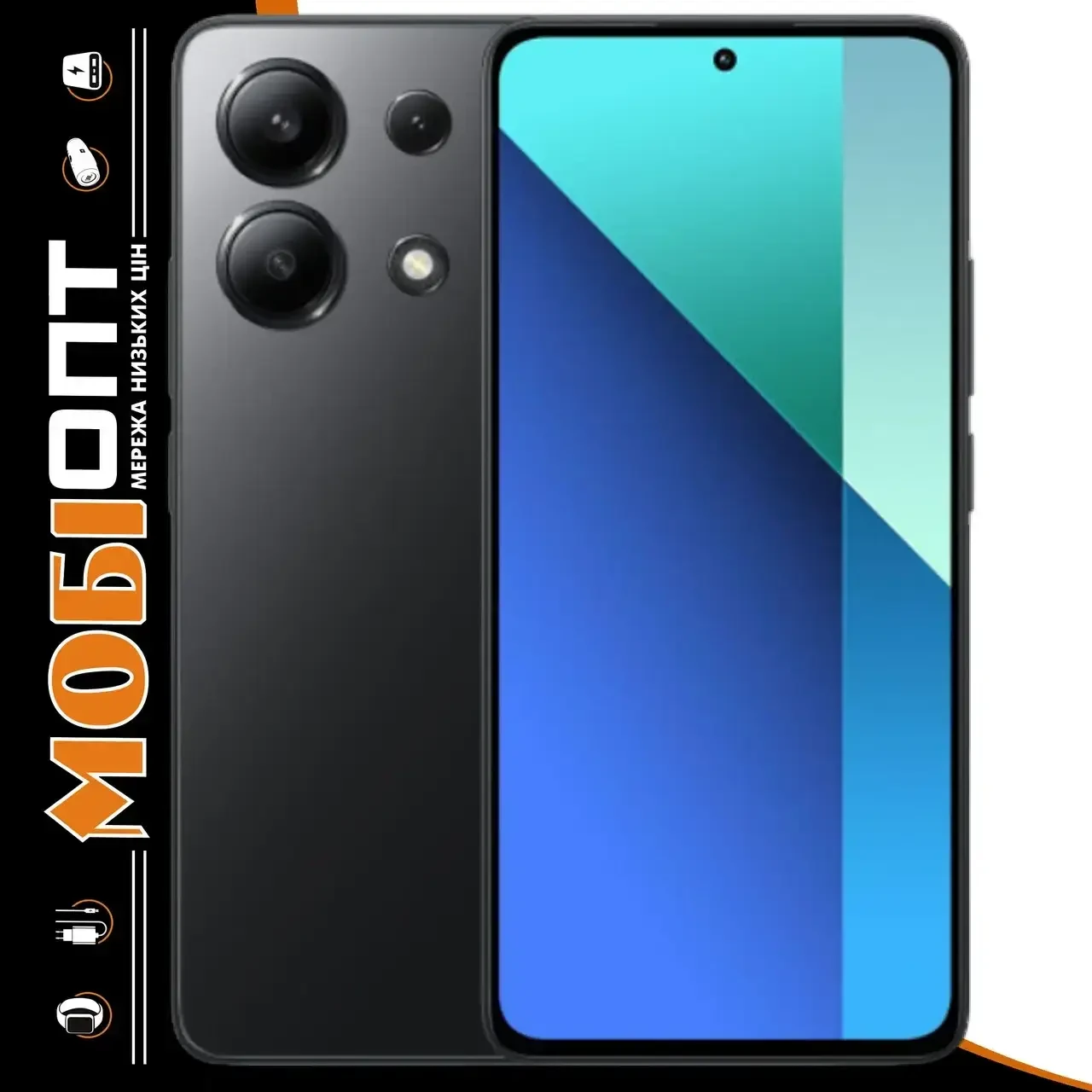 Смартфон Xiaomi Redmi Note 13 8/512Gb Midnight Black NFC UA UCRF#