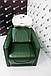 Перукарська мийка зі зручним кріслом VINCENT в оббивці зеленого відтінку Родео для перукарні та барбершопа, фото 3