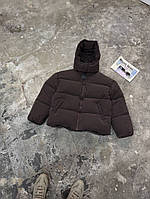 Оверсайз куртка пуховик Blaid шоколад унісекс RD415