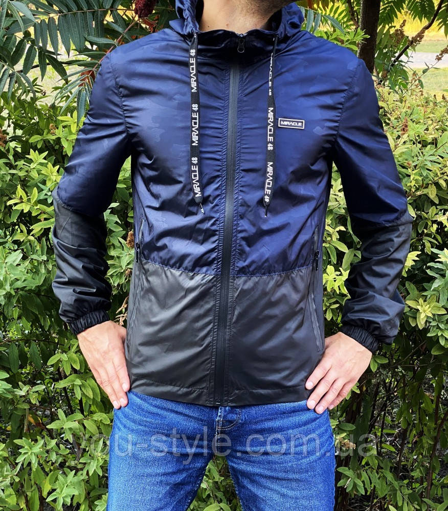Вітрівка Miracle Raincoat темно-синя, фото 1