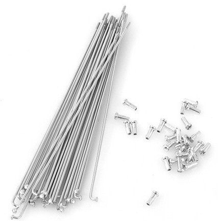 Спиця 236 mm SLE Сталь, Срібляста + Ніпель