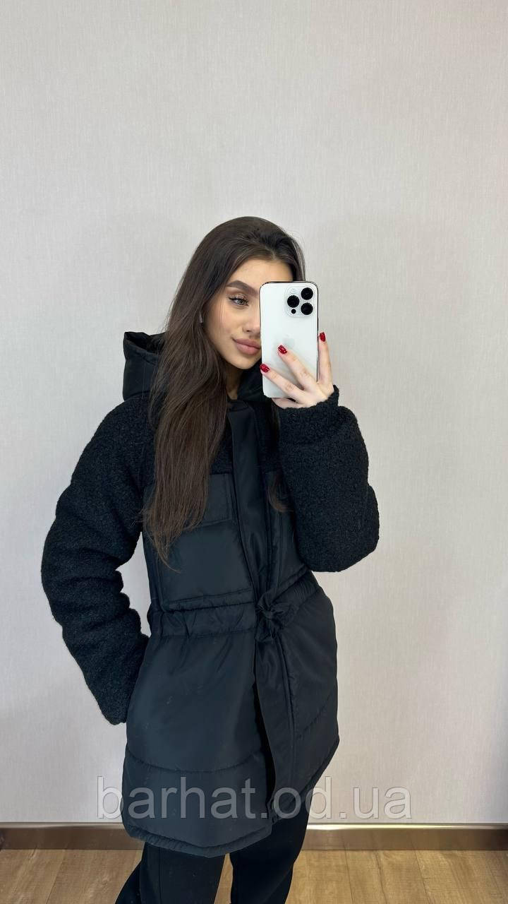 Жіноча тепла зимова куртка силікон 250 новинка 2024, фото 1