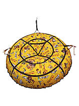 Тюбінг із камерою дитячий жовтий Мадагаскар, 1 м, до 150 кг, знімний чохол