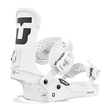 Кріплення для сноуборду Union Trilogy Classic Team Logo white 2025