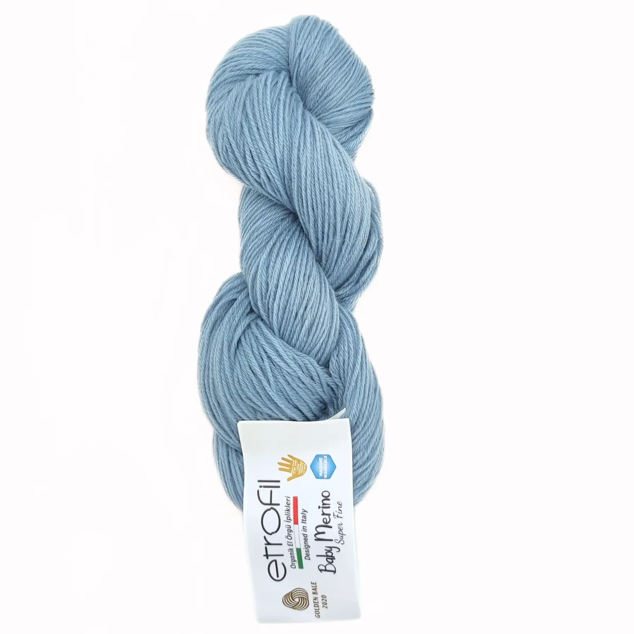 Пряжа Baby Merino/Бебі Меріно, блакитний 75181, Etrofil
