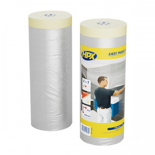 Плівка захисна HPX з малярською стрічкою, 1100 мм*33 м