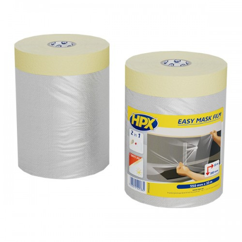 Плівка захисна HPX з малярною стрічкою, 550 мм*33 м