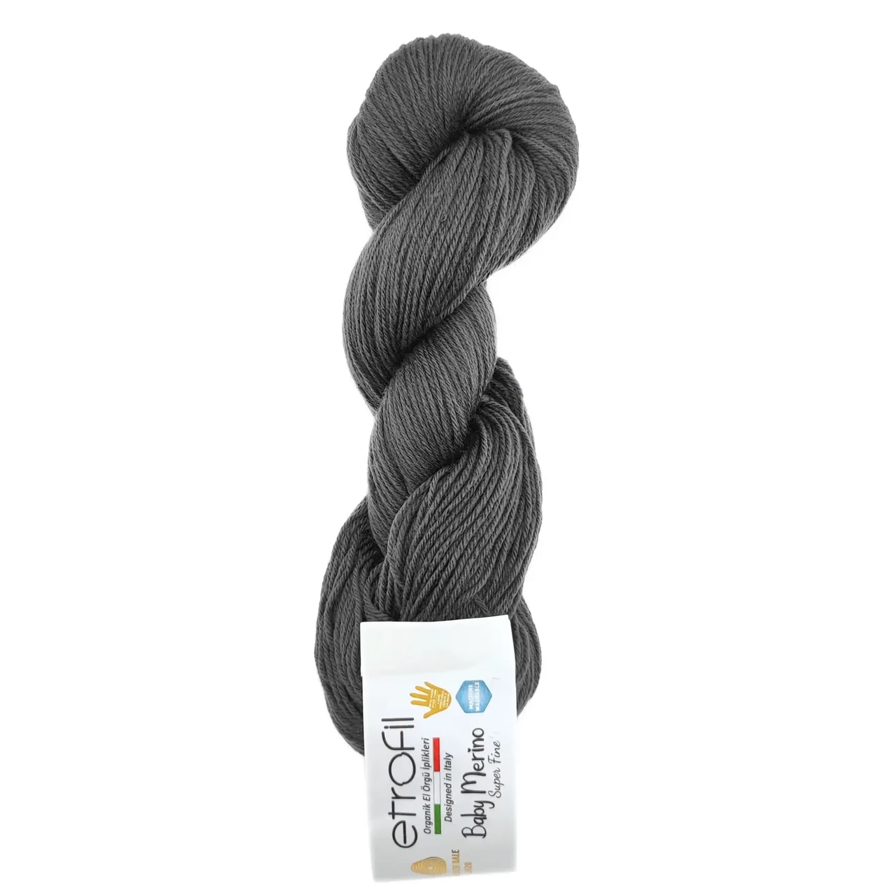 Пряжа Baby Merino/Бебі Меріно, темно-сірий 79085, Etrofil