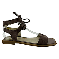Жіночі босоніжки на грецькій шнурівці кольору капучино“Style Shoes”, фото 3