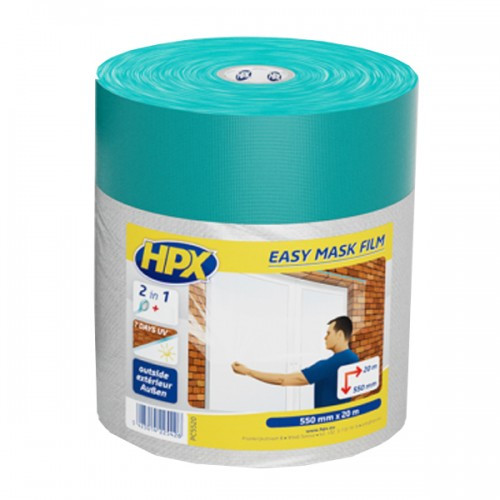 Плівка захисна HPX укривна з армованою стрічкою для зовнішніх робіт, 550 мм*20 м