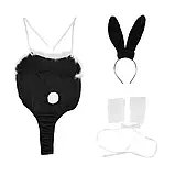 Ігровий костюм боді "зайчик" по краях з пухом, фото 5