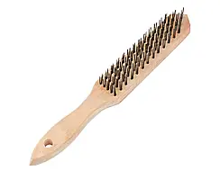 Щітка дротова дерев'яна ручка 5ти рядна