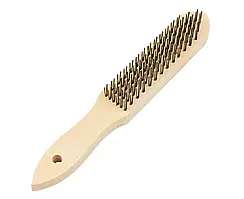 Щітка дротова дерев'яна ручка 6ти рядна