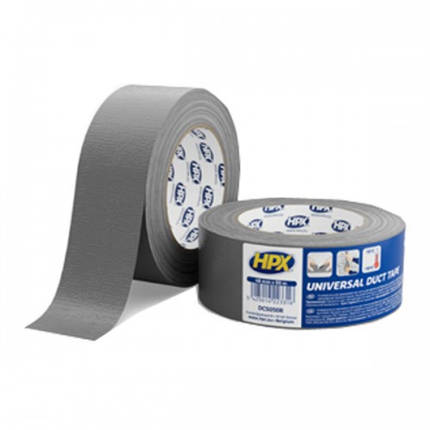 Стрічка армувальна HPX UNIVERSAL клейка, сантехнічна скотч, 48 мм*50 м (срібляста), фото 1