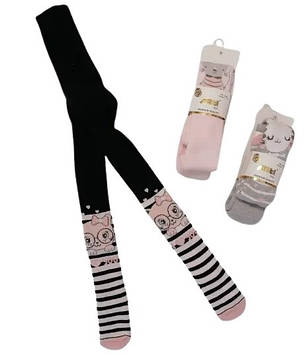 Теплі махрові дитячі колготи для дівчинки на 1-2 років