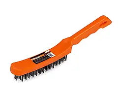 Щітка дротова пластикова ручка 4х рядна