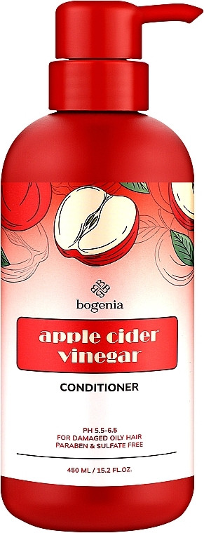 Кондиціонер для волосся з екстрактом яблучного оцту Bogenia Apple Cider Vinegar Conditioner, фото 1