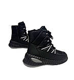 Жіночі зимові чоботи з хутром чорні 36 37, фото 9