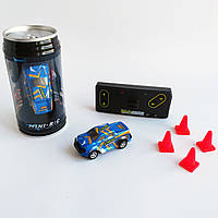 Міні-машинка на пульті управління Розмір 7 см з акумулятором і фарами, що світяться Настільна машинка