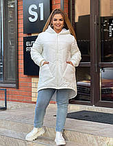 Жіноча зимова довга куртка, фото 2