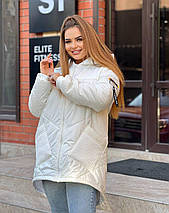 Жіноча зимова довга куртка, фото 3