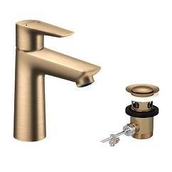Бронзовий змішувач для умивальника Hansgrohe Talis E 110 71710140